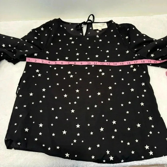 J.O.A‎ Los Angeles Stars Ruffle Blouse size s - Picture 10 of 11